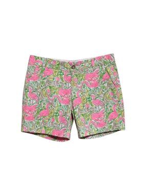 Lilly‎ Pulitzer Jayne Tropical Flamingo Print Shorts Women’s Size 6 US